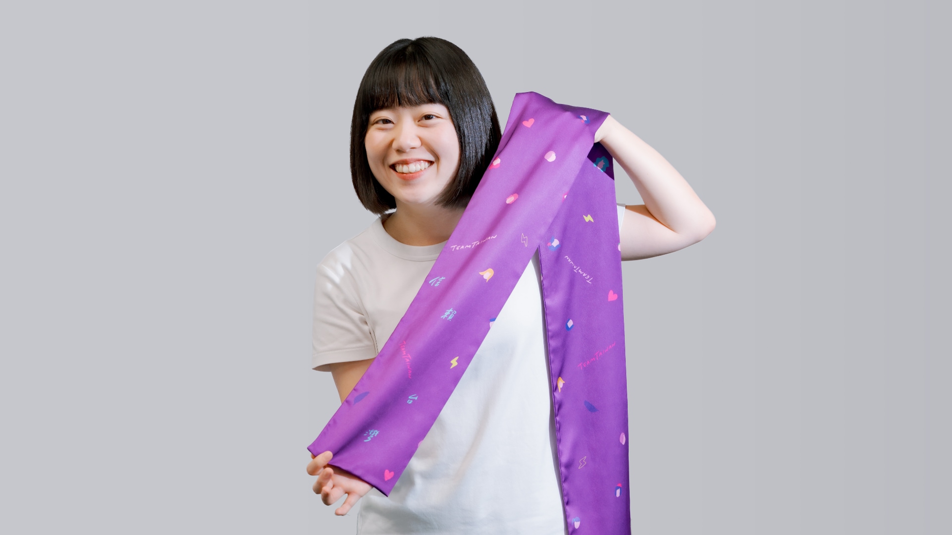 挺性平 • Q版 Team Taiwan 絲巾